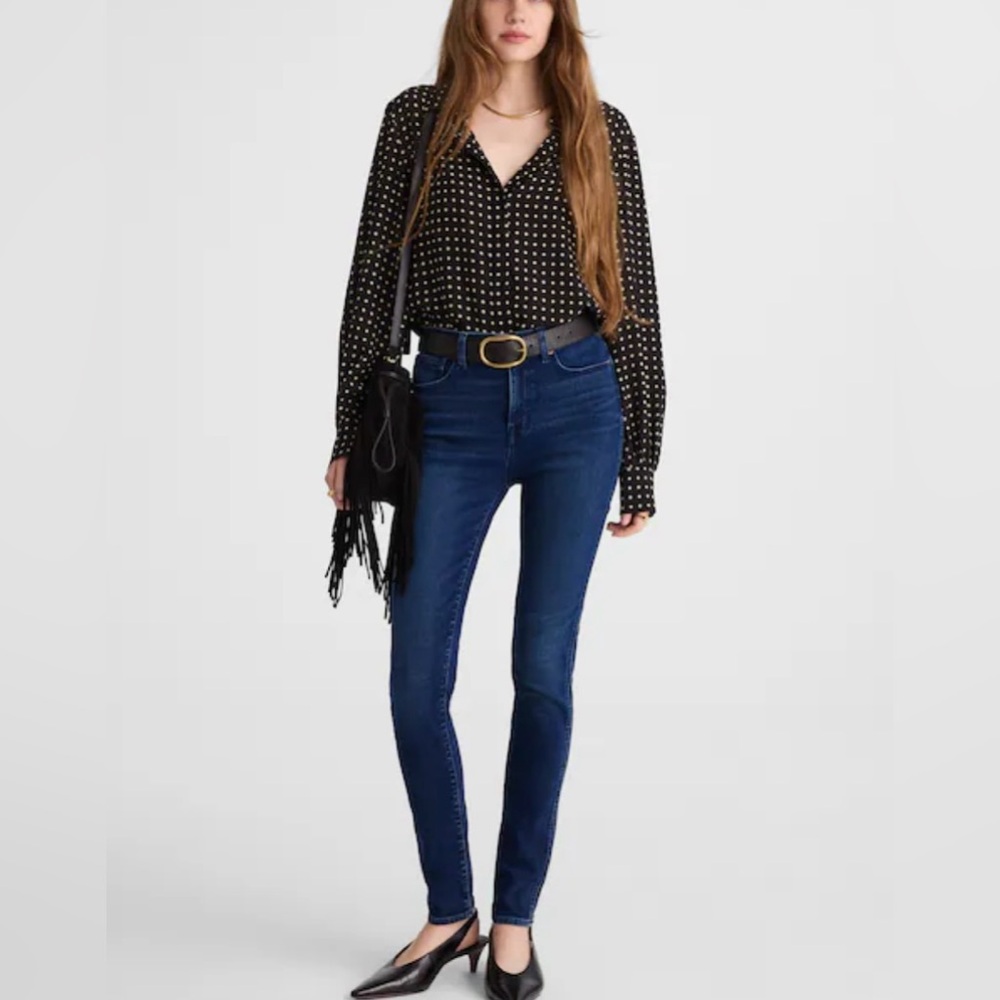 Madewell 10" High-Rise Skinny Jeans Women’s Size 26 Kingston Dark BlueWash